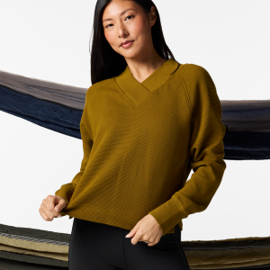 Atajo Long-Sleeve Waffle V-Neck - Women's