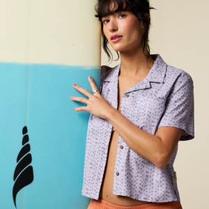 Afuera Button Up Shirt - Print - Women's